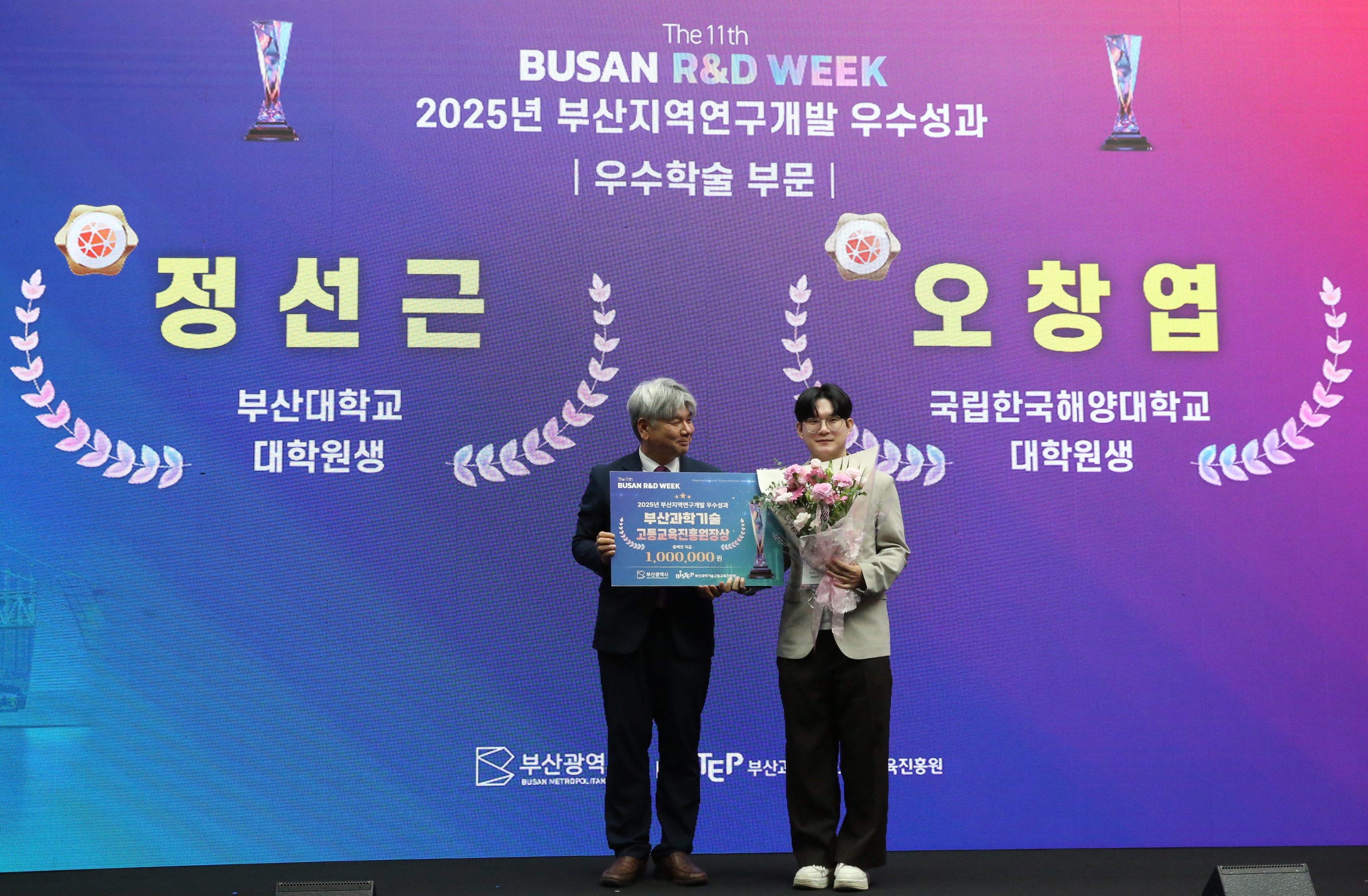 황원주 교수 연구실(QuAIL) 정선근 학생(석·박 통합과정), 양자 어닐링 기반 선박 할당 문제 해결 기술로 부산 지역 연구개발 우수성과 우수학술 부문(BISTEP 원장상)을 수상 대표이미지